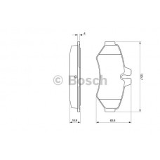 Placute frana Mercedes, VW    cod BP245